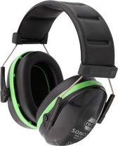 Reca gehoorbescherming oorkap met hoofdbeugel Sonor 28 - SNR 28 dB - zwart/groen