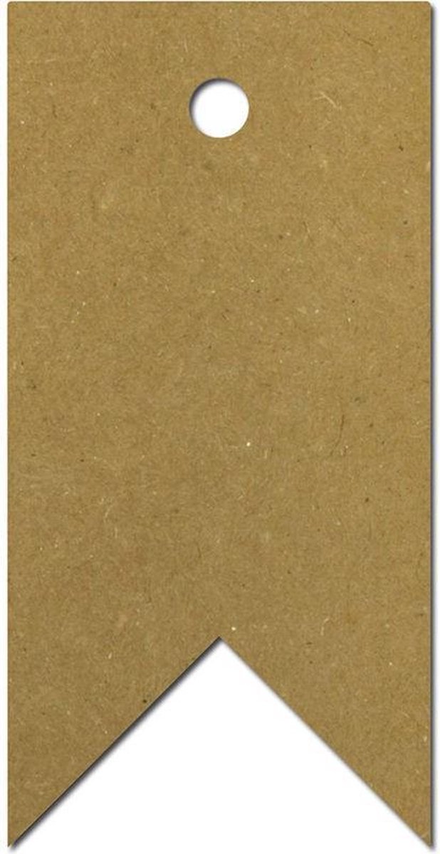 Meyco Hobby - 10 Cadeau Kaartjes met touw - Kraft Vlag