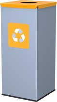 ALDA Square Prullenbak 60L geel, gemakkelijk afval scheiden – recyclen, afvalbakken, vuilnisbak