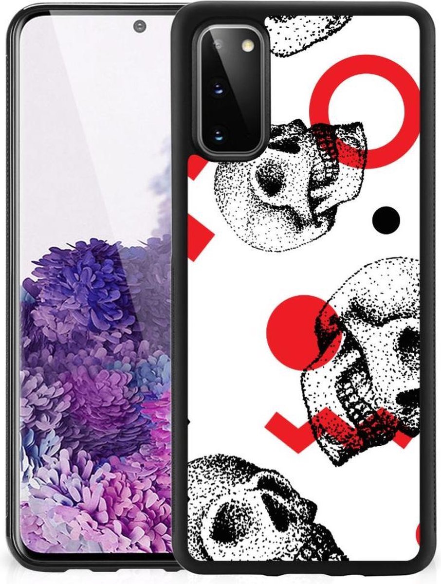 Mobiel Case Samsung Galaxy S20 Skull Red