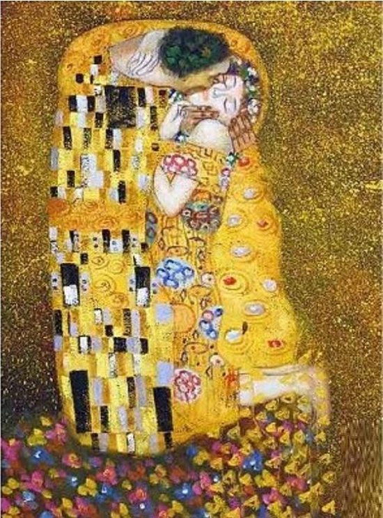 Gustav Klimt - De kus (1000 stukjes, kunst puzzel) | bol.com