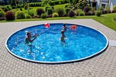 Bol.com Staalwand zwembad Azuro - liner zwembad - hout design - Afmeting: 460 x 120 m | inclusief liner skimmer en inspuiter aanbieding