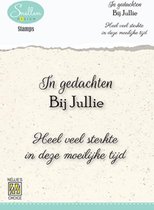 DCTCS005 Dutch condeolance clear stamps - Nellie Snellen teksten sentiments - Heel veel sterkte in deze moeilijke tijd, In gedachten bij jullie