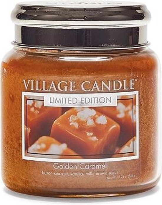 Fraude stimuleren Regelmatig Village Candle Village Geurkaars Golden Caramel | boter zeezout vanille bruine  suiker... | bol.com