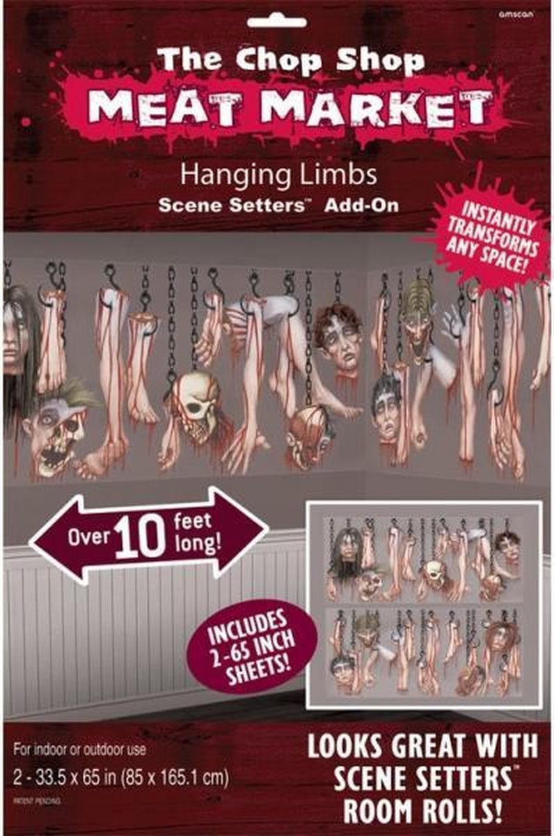 Amscan Decoratievellen Chop Shop Junior 165 Cm Grijs 2 Stuks