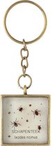 De "echte teken" sleutelhanger - goudkleurig/wit