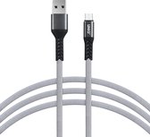 UNIQ Accessory Micro USB Kabel 200cm snellader dataoverdracht - Grijs