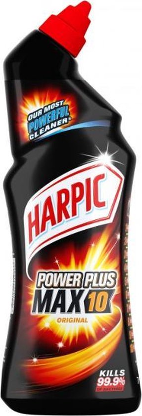 HARPIC Power Plus Max 10 Original - Nettoyant Toilettes - Extra Puissant  Citron Frais