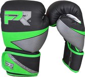 Punch Round Bokshandschoenen Evoke Zwart Groen 10 OZ