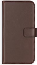 Selencia Hoesje Geschikt voor Samsung Galaxy S20 Hoesje Met Pasjeshouder - Selencia Echt Lederen Bookcase - Bruin