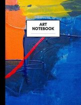 Art Notebook: Composition Book for Art Subject, Large Size, Ruled Paper