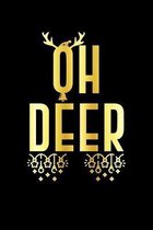 Oh Deer: Lined A5 Notebook for Deer Journal