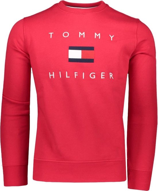 Tommy Hilfiger Sweater Rood Rood - Maat M - Heren - Herfst/Winter Collectie  -... | bol.com