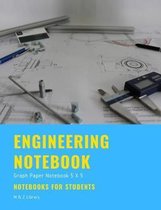Engineering Notebook: Graph Paper Notebook 5 x 5, Quad Ruled, 100 Pages, 50 Sheets, 7.44'' x 9.69'', Notebook for Students