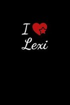 I love Lexi: Notebook / Journal / Diary - 6 x 9 inches (15,24 x 22,86 cm), 150 pages. For everyone who's in love with Lexi.