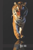 Mirror Walk: small lined Tiger Notebook / Travel Journal to write in (6'' x 9'') 120 pages