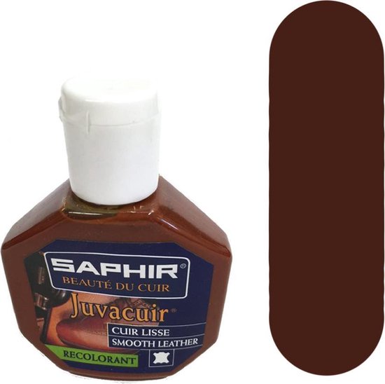 Foto: Saphir juvacuir 10 cognac recolorant cuir lisse zacht leer kleur verbeteraar professionele kwaliteit