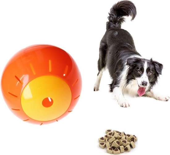 Honden katten Speelbal Dieren Speelgoed Snacks cm Oranje | bol.com