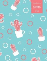 Cornell System Notes 110 Pages: Cactus Notebook for Professionals and Students, Teachers and Writers - Succulent Llama Pattern