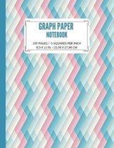 Graph Paper Notebook 5 Squares per inch: Quad Ruled 1/5 Inch Squares - 5 Squares per Inch Composition Book - Double Sided Sheets - Chevron Style (100