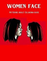 Women Face Patterns Adult Coloring Book