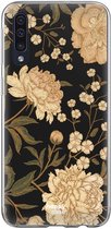 HappyCase Samsung Galaxy A70 Flexibel TPU Hoesje Gele Rozen Print