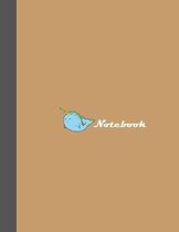Notebook: Good Earth Narwhal notebook is an 8.5X11 at 100 pages of wide ruled paper for creative people to write in.