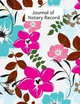 Journal of Notary Record: Notary Journal- Public Notary Logbook -Large Entries - Notary Receipt Book