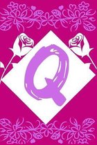 Q: Notebook Initial Monogram Letter Q for Women, Girls