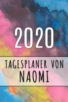 2020 Tagesplaner von Naomi: Personalisierter Kalender für 2020 mit deinem Vornamen