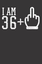 36 Birthday Middlefinger Notebook Journal