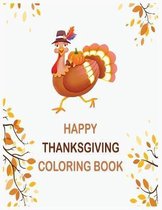 Happy thanksgiving coloring book