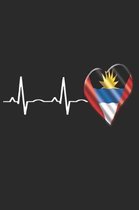Antigua Barbuda Notebook: Antigua Barbuda Flag Notebook, Travel Journal to write in, College Ruled Journey Diary