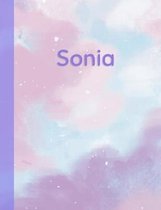 Sonia: Personalized Composition Notebook - College Ruled (Lined) Exercise Book for School Notes, Assignments, Homework, Essay