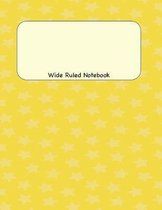 Wide Ruled Notebook: 8.5 x 11 Journal 100 Pages