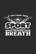 Sport: 6x9 Swimmingl - dotgrid - dot grid paper - notebook - notes