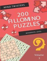 Mind Twisters - 200 Fillomino Puzzles - Moderate Level - Volume 3