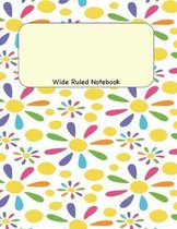 Wide Ruled Notebook: 8.5 x 11 Journal 100 Pages