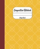 Composition Notebook: 7.5 x 9.25, College Ruled, 110 Pages, Pretty Cover Notebook for Girls Teens Women