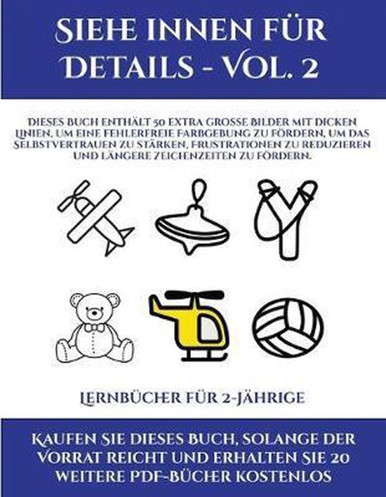 Lernbucher Fur 2-Jahrige (Siehe Innen Fur Details - Vol. 2) - cover