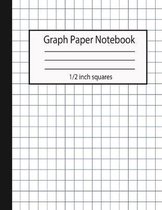 Graph Paper Notebook 1/2 inch squares