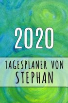 2020 Tagesplaner von Stephan: Personalisierter Kalender für 2020 mit deinem Vornamen