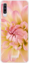 Samsung Galaxy A70 Hoesje Transparant TPU Case - Pink Petals #ffffff