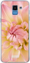 Samsung Galaxy J6 (2018) Hoesje Transparant TPU Case - Pink Petals #ffffff