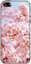 iPhone SE (2016) Hoesje Transparant TPU Case - Cherry Blossom #ffffff