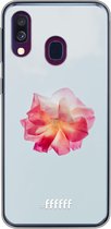 Samsung Galaxy A50 Hoesje Transparant TPU Case - Rouge Floweret #ffffff