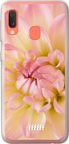 Samsung Galaxy A20e Hoesje Transparant TPU Case - Pink Petals #ffffff
