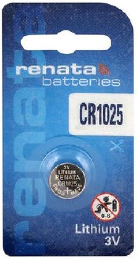 Lithium batterij Renata CR1025 (blister) 1 stuk