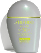 Vochtinbrengende Crème Make-Up Effect Sun Care Sports Shiseido SPF50+ (12 g)