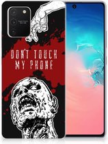GSM Hoesje Geschikt voor Samsung Galaxy S10 Lite Back Case TPU Siliconen Hoesje Zombie Blood